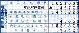 車両本体値引き