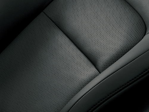 ランドクルーザーZXのプレミアムナッパ＆人工皮革シート表皮(ブラック)