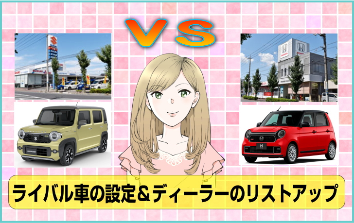 ハスラーのライバル車を設定しよう