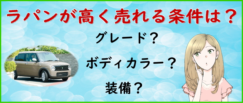 高く売れるラパンの条件