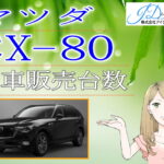 マツダ CX-80　新車販売台数推移