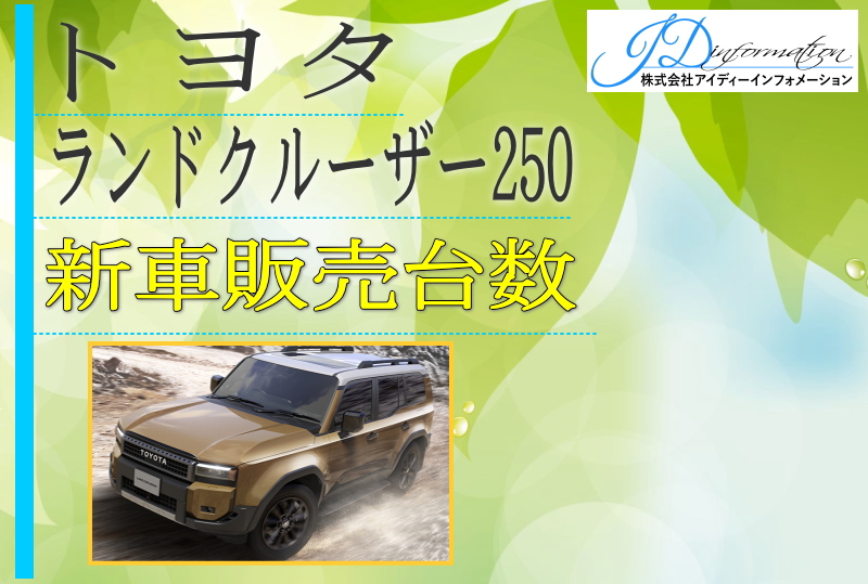トヨタ ランドクルーザー250　新車販売台数推移